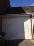 Hormann white Horizontal Canopy garage door. Installed in Chalgrove, Thame Garage Doors - Your Local Garage Door Expert